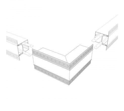 Угол SL-LINIA55-FANTOM внешний (arlight, Металл)  030131  Arlight