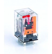 Промежуточное реле 2 конт. с LED инд. и TEST функ. 5А 110В AC ПР-102  23861DEK  DEKraft