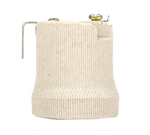 Патрон керамический Е27 с держателем PROxima  LHCe-E27-h  EKF