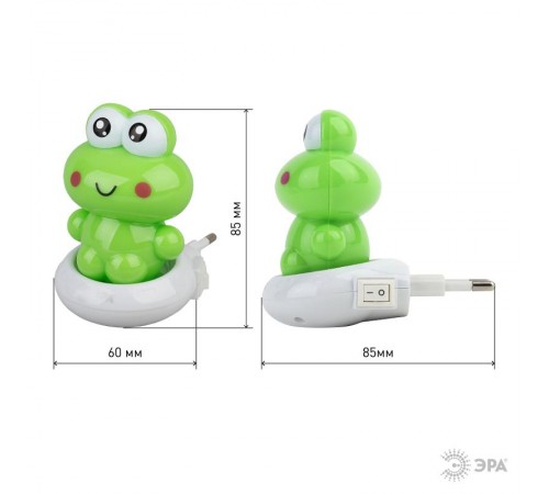 Ночник NN-608-SW 0,5Вт светодиодный зеленый  Б0019100  ЭРА