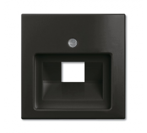 ABB Basic 55 Шато (чёрный) Накладка 1-ой ТЛФ/комп розетки наклонной  1753-0-0207   2CKA001753A0207  ABB