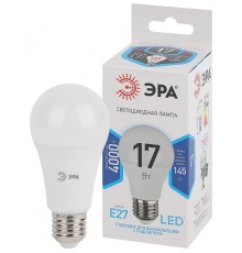 Лампа светодиодная LED 17Вт Е27 4000К A60-17W-840-E27  Б0031700  ЭРА