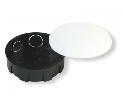 Коробка распределительная с/у 96х30 для сплошных стен круглая с крышкой,7 выводов,диам.32  У192-И  HEGEL