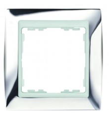 Simon 82 Рамка декоративная, 4 поста, S82, хром-белый  82644-63  Simon
