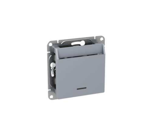 Механизм выключателя, карточный, с подсветкой, алюминий Эпика EKF  UP1-SWA-card  EKF