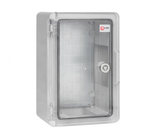 Щит пластиковый с монтажной платой прозрачная дверь (ВхШхГ) 300х200х130мм IP65 PROxima  PBT65MP001  EKF