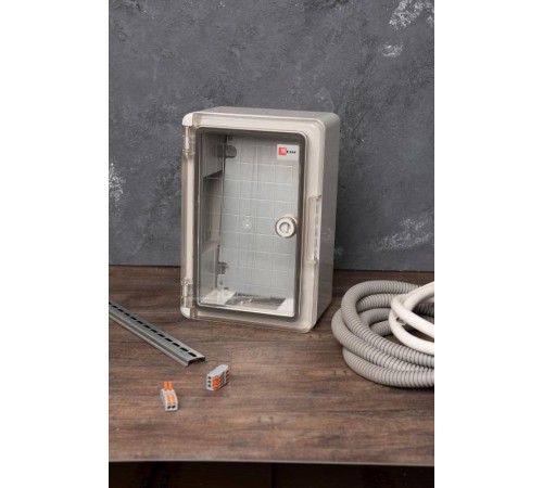 Щит пластиковый с монтажной платой прозрачная дверь (ВхШхГ) 300х200х130мм IP65 PROxima  PBT65MP001  EKF