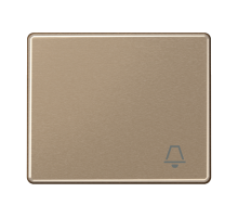 Клавиша для выключателя с символом "звонок"; золотая бронза  SL590KGB  Jung