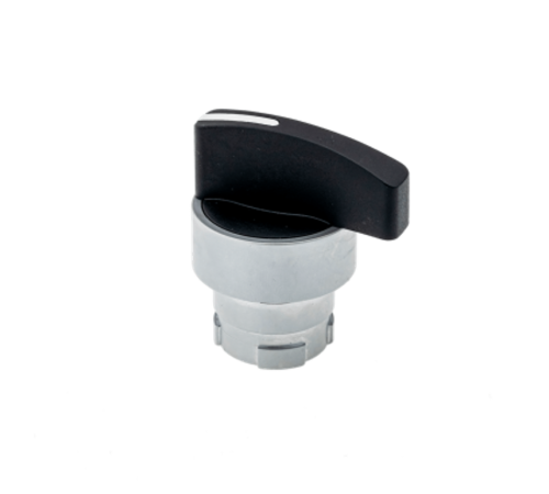 Головка переключателя длинная ручка, черный, 2 полож. фикс., мет. MTB2-BJ2  43244  ОВЕН