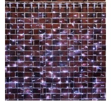 Гирлянда "Светодиодный Дождь" 2х9м, постоянное свечение, прозрачный провод, 230 В, диоды БЕЛЫЕ, 2200 LED  235-195  NEON-NIGHT