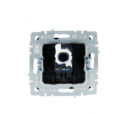 BRITE Розетка компьютерная RJ45 кат.6 РК11-БрШ шампань  BR-K10-2-K37  IEK