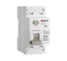 Выключатель дифференциального тока ВД-100N 2P 32А 10мА тип AC эл-мех 6кА PROXIMA EKF  E1026M3210  EKF