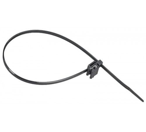 Хомут P6.6 с креплением на кромку чёрный 4,8х360мм  UHH17-D048-360-100-K02  IEK