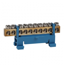 Шина нулевая тип Стойка OptiKit  BB-S-N-DIN-10-6х9 синий  277829  КЭАЗ