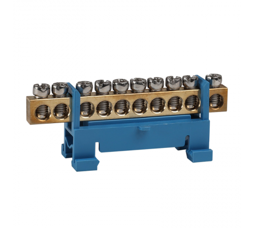 Шина нулевая тип Стойка OptiKit  BB-S-N-DIN-10-6х9 синий  277829  КЭАЗ