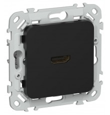 FLITE Розетка HDMI РШДМА-ФлЧ черный  FI-H10-K02  IEK