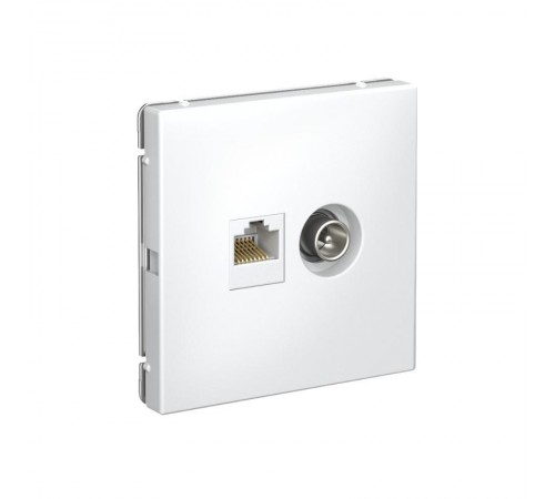 ArtGallery Лотос Розетка двойная TV + компьютерная RJ45, кат. 5Е  GAL001389  SE