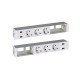 Двухсторонний врезной x12 розеточный блок, планка, 6x2P+E, 4xUSB з/у, 4 пустых модуля, белый, S400  47623000-130  Simon