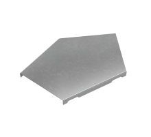 Крышка горизонт. угла 45 гр. 100 мм "ПЛЮС" INOX304  KGLplus45-100 INOX304  КМ - профиль