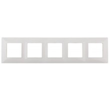14-5005-01 ЭРА Рамка на 5 постов, Эра Elegance, белый  Б0034405  ЭРА