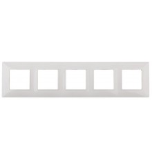 14-5005-01 ЭРА Рамка на 5 постов, Эра Elegance, белый  Б0034405  ЭРА