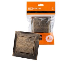 Выключатель на 2 направления 1 кл. 10А старинная бронза "Лама"  SQ1815-0748  TDM