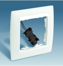 Simon 82 Рамка декоративная, 1 пост, с подсветкой по периметру, разъём для подключения выключателя одноклавиш  82613-30  Simon