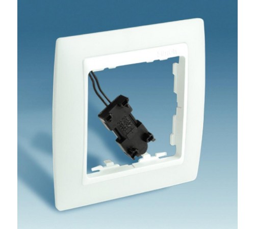 Simon 82 Рамка декоративная, 1 пост, с подсветкой по периметру, разъём для подключения розетки и выключателя  82615-30  Simon