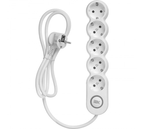 Удлинитель У05В 5 мест 2P+PE/1,5м 3х1,5мм2 16А/250В UNO  WYP53-16-05-D15-ZK  IEK