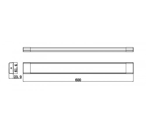 Светильник светодиодный линейный SPO-531-0-40K-018 18Вт 4000К IP20 600мм опал  Б0045366  ЭРА