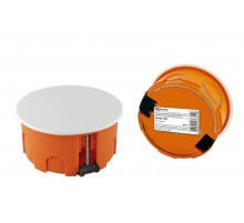 Коробка распределительная с/у 80х40мм, крышка, пл. лапки, IP20, инд. штрихкод,  SQ1403-1925  TDM