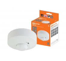 Датчик движения ДДМ-03П 5,8ГГц, 1200Вт, 10-720с, 1-8м, 3+лк, 180(сбоку)+360(сверху)гр, IP33,  SQ0324-0028  TDM