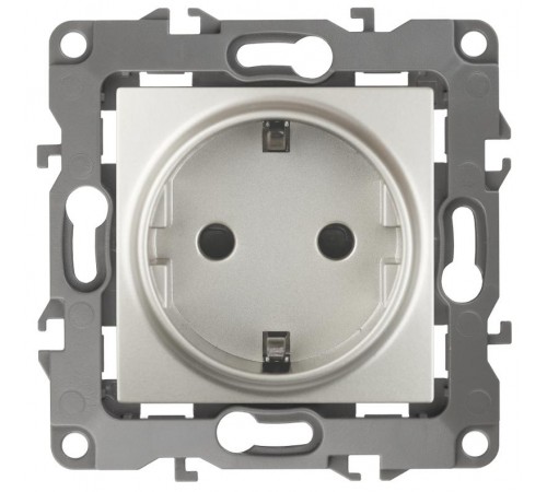 Розетка 12-2101-15 с заземлением, 16АХ-250В,  перламутр  Б0019322  ЭРА