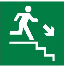 Пиктограмма квадрат "Лестница вниз направо"  60608DEK  DEKraft