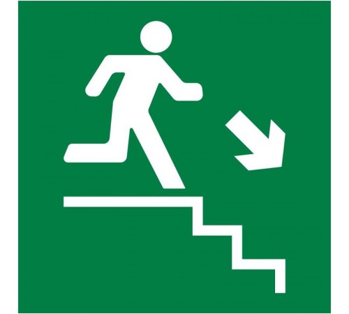 Пиктограмма квадрат "Лестница вниз направо"  60608DEK  DEKraft