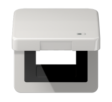 Рамка с подпружиненной крышкой для USB-механизмов, с центральной платой CD590KLUSBLG Jung