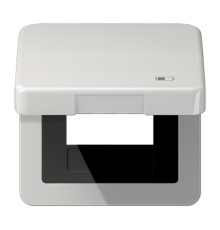 Рамка с подпружиненной крышкой для USB-механизмов, с центральной платой CD590KLUSBLG Jung