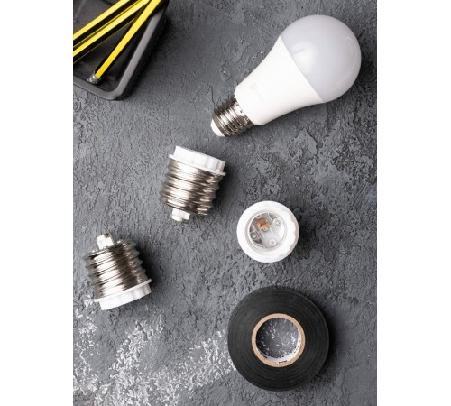 Переходник Е40-Е27 белый PROxima  AD-E40-E27-w  EKF