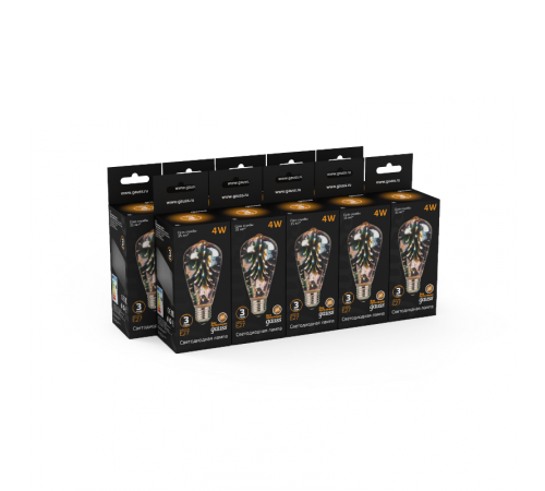 Лампа светодиодная LOFT LED 3D-Butterfly E27 4W  147802404  Gauss