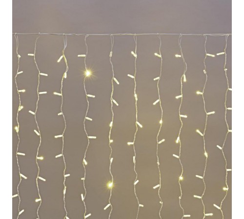 Гирлянда "Светодиодный Дождь"  2х1,5м, постоянное свечение, белый провод, 230 В, диоды ТЕПЛЫЙ БЕЛЫЙ, 360 LED  235-116  NEON-NIGHT