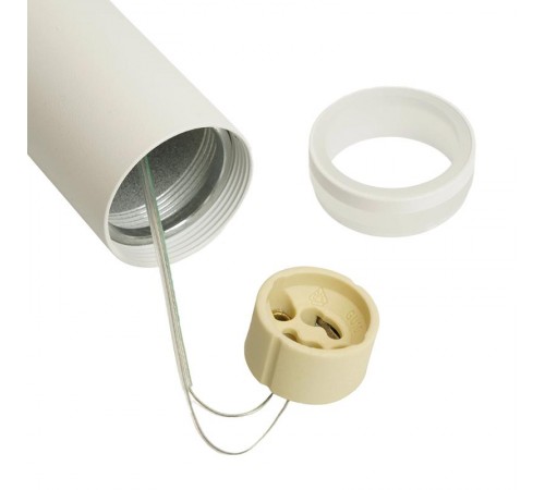 Светильник потолочный на подвесе MR11 35W, 230V, белый, D40*H250 ML1008  51376  FERON