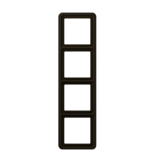 Рамка для вертикальной и горизонтальной установки, 4 поста; дюропласт; коричневый; CD500  CD584BR  Jung