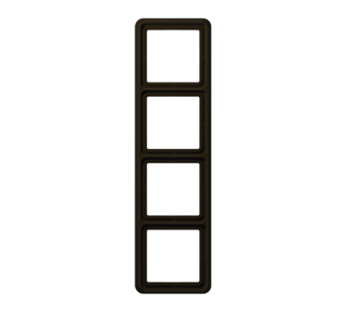 Рамка для вертикальной и горизонтальной установки, 4 поста; дюропласт; коричневый; CD500  CD584BR  Jung