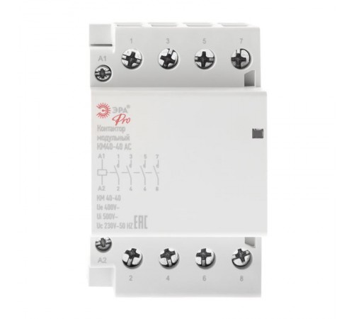 Контактор модульный NO-902-292 Pro-300 КМ40-40 AC (4/20/600)  Б0049165  ЭРА