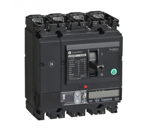 АВТ.ВЫКЛ SYSTEMEPACT CCB100 100KA 4P4D S5.2E 40A РЫЧАГ  SPC100S04052E4DF  SE