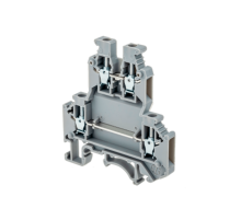 Клемма винтовая двухуровневая, 2.5 мм2, серая MTU-D2.5  57472  ОВЕН