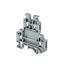 Клемма винтовая двухуровневая, 2.5 мм2, серая MTU-D2.5  57472  ОВЕН