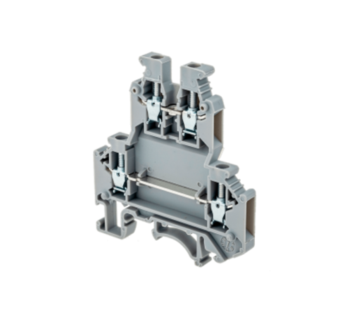 Клемма винтовая двухуровневая, 2.5 мм2, серая MTU-D2.5  57472  ОВЕН