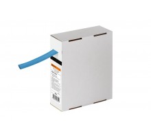 Термоусаживаемая трубка ТУТнг 12/6 синяя в коробке (10 м/упак)   SQ0518-0432  TDM