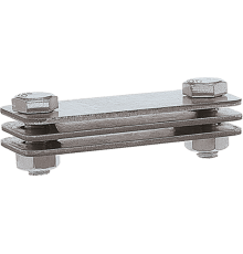 Зажим соединительный полоса - полоса параллельный, оцинк.90558Ezetek